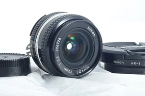 NEAR MINT Nikon Nikkor AI-S AIS 20mm f3.5 MF WIDE Lens HK-6 HOOD - Picture 1 of 12