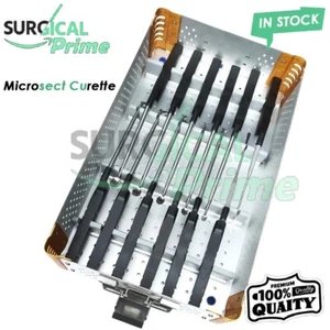 New Microsect Curette Set 12 Pcs with Box Neuro Spine Instruments - Picture 1 of 3