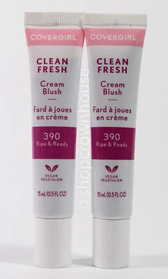 2 CoverGirl Clean Fresh Cream Vegan Blush #390 RIPE & READY - Image 1 of 2