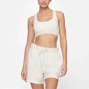 NWT Skims Sz 3X "Marble" Ivory Drapey French Terry Shorts - Picture 1 of 8