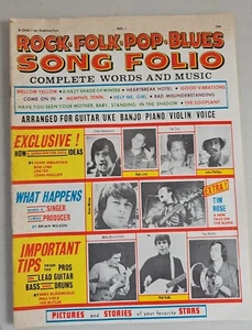 Rock•Folk•Pop•Blues Song Folio Magazine No 5 Spri G 1967 - Picture 1 of 10