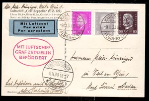 Zeppelin 1930, Landungsfahrt Nach Karlsruhe, Dr 422,435, 436 Mappa, Sieger 97 Ba - Bild 1 von 2