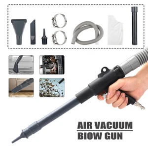 Air Blow Gun Kit Pneumatic Vacuum Blow Suction Gun Cleaner Air Compressor Tool - Picture 1 of 10