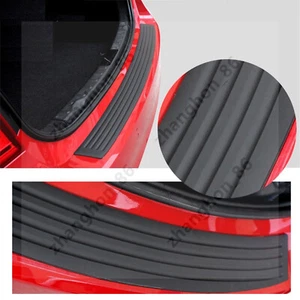 35.4" Rear Bumper Guard Trunk Edge Sill Black Rubber Protector Cover For Car SUV - Foto 1 di 12