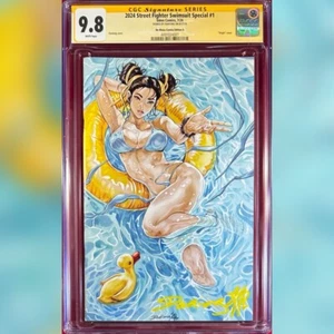 2024 TRAJE DE BAÑO STREET FIGHTER ESPECIAL #1 VARIANTE CGC 9.8 SS FIRMADO POR DAXIONG - Imagen 1 de 2