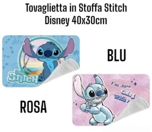 Tovagliette Pranzo Colazione Bambini per asilo Lilo e sticth rosa e azzurro - Imagen 1 de 1