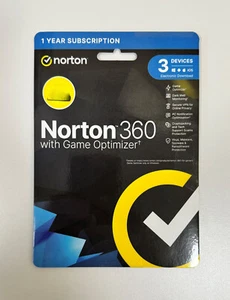 Norton 360 With Game Optimizer - 3 Devices - 1 Year Licence - Picture 1 of 2