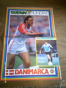 PLAQUETTE GUERIN SPORTIVO COUPE DU MONDE 1986 URUGUAY FRANCESCOLI DANEMARK - Imagen 1 de 4