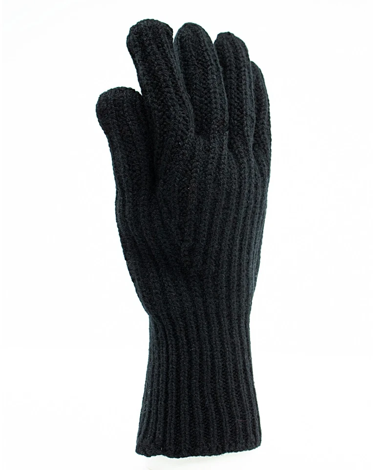 Mens Lambswool Ribbed Gloves - Image 1 of 1
