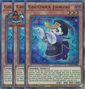Yugioh! 3x Ghostrick Jiangshi GFP2-EN066 Ultra Raro 1a Edición Casi Nuevo - Imagen 1 de 1