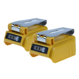 2pcs USB Power Source Adapter DC12V 5A Output For Dewalt 18V/20V Li-Ion Battery - Picture 1 of 12