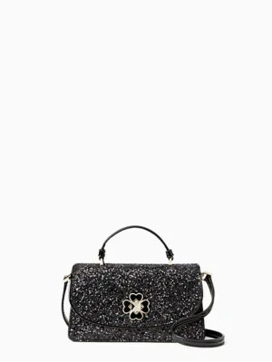 Kate Spade New York Odette Glitter Mini Top Handle Crossbody Black Brand NEW NWT - Image 1 of 4