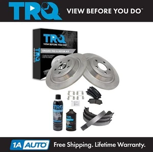 TRQ Rear Brake Pad & Rotor Kit Fits 2016-2018 Ford - Picture 1 of 12