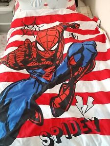 🐞George Reversible Marvel Spiderman Single Bed Quilt Cover And Pillow Case🐞
