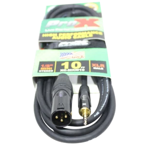 Pro X 10 Fuß unsymmetrisches 1/8" TRS-M Mini auf XLR3-M Hochleistungs-Audiokabel - Bild 1 von 4