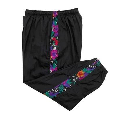 Vintage 80's Jantzen Classic's Nylon Pants Size Women's XL Flowers   - Image 1 of 4