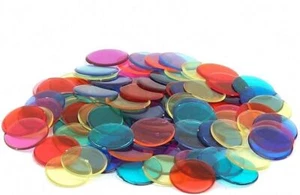 Hygloss Products, Inc 150 Chips-Plastic Color Bingo Supplies Discs, 150 Pack - Picture 1 of 2