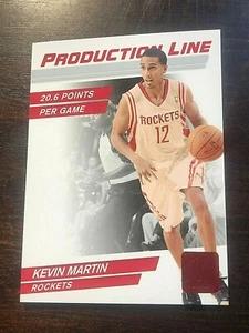 KEVIN MARTIN 2010-11 Donruss Production Line RUBY Die-Cut #17 Ser #d /25 Rockets - Picture 1 of 2