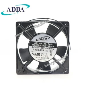 ADDA AA1281UB-AW Axial Fan 110/120V 0.33/0.27A 120*120*38MM Cabinet Cooling Fan - Picture 1 of 6