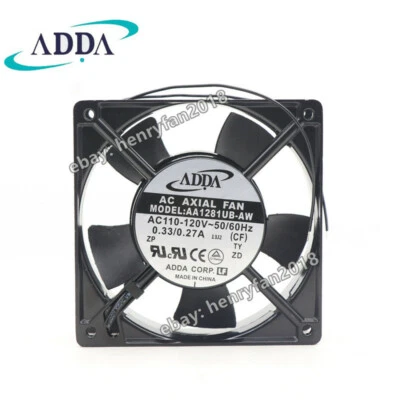 ADDA AA1281UB-AW Axial Fan 110/120V 0.33/0.27A 120*120*38MM Cabinet Cooling Fan - Image 1 of 4
