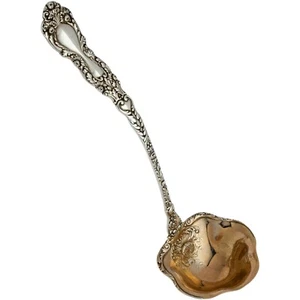 Gorham Sterlingsilber Punze Schöpfkelle Imperial Chrysantheme 1894 Goldwäsche 10,75 Zoll - Bild 1 von 9