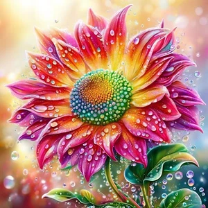5D DIY Diamond Art Kits for Adults Sunflower, Diamond Painting Flower, Paint by - Picture 1 of 7