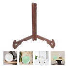  Wood Monitor Stand Decorative Plate Easels Display Tea Cake