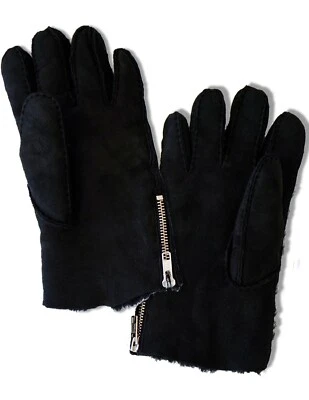 Guantes de invierno THE KOOPLES de gamuza de oveja negra talla 9 UNISEX Foto 1 de 4