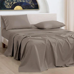 1000 Thread Count Egyptian Cotton Sheets Full Size, Long Staple Soft & Breathabl - Picture 1 of 9