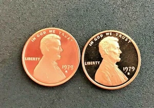 1979 P D S, Type 1 Lincoln cent Gem Proof & Cello (3 coins) - Picture 1 of 6