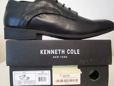 Kenneth Cole Niños Grandes Línea Recta Informal Vestido Oxford Zapatos Negros Talla 7 Foto 1 de 4