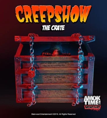 Figura de acción retro Monstarz Creepshow The Crate escala 3,75" esponjosa Romero King Foto 1 de 4
