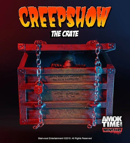 Monstarz Creepshow The Crate 3.75" Scale Retro Action Figure Fluffy Romero King Cover