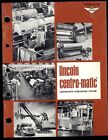 LINCOLN 1972 CATALOG no 84 * CENTRO-MATIC Centralized Lubrication System
