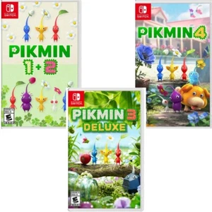 Pikmin 1+2 & 3 Deluxe & 4 Switch New Game Bundle Special (Real Time Strategy) - Picture 1 of 7