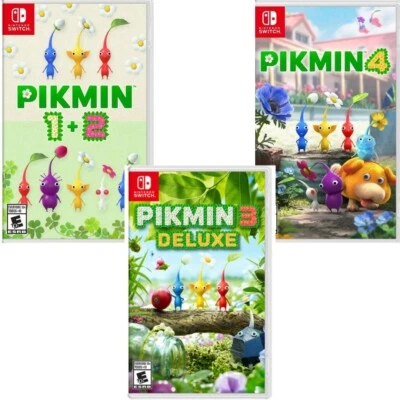 Pikmin 1+2 & 3 Deluxe & 4 Switch New Game Bundle Special (Real Time Strategy) - Image 1 of 4