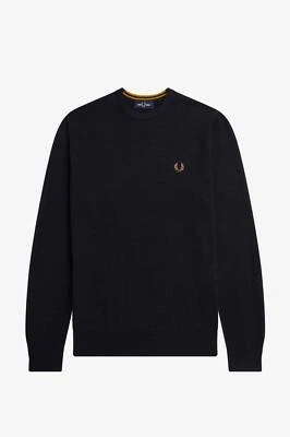 Fred Perry Maglione Girocollo Classico Blu - Taglia XL Abbigliamento Uomo - Imagen 1 de 2