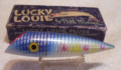 021725 ВИНТАЖНЫЙLUCK LOUIE ЛОСОСЬ ПРИМАНКА 4-5/8» СЕЛЬДЬ - Изображение 1 из 3
