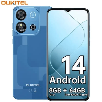 OUKITEL C57S Android 14 Smartphone Ohne Vertrag 8GB+64GB Handy Günstig 6,52 Zoll
