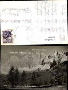 2000695,Blick geg. d. Dachstein Südwände m. Südwand-Hütte Torstein Mitter-Spitz  - Bild 1 von 1