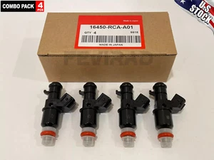 4X INYECTORES DE COMBUSTIBLE Keihin-Honda OEM 16450-RCA-A01 PARA ACURA MDX TL Accord Pilot - Imagen 1 de 6