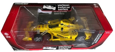 Helio Castroneves & McLaughlin firmado #3 Team Penske IndyCar 1/18 Greenlight Foto 1 de 4