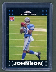 2007 Topps Chrome Calvin Johnson Refractor #TC200 EX (Corner) - Picture 1 of 2
