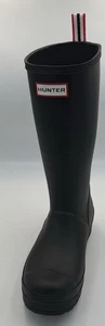 Hunter Women’s Play Tall Boot Waterproof Mid-Calf Rubber Rain Boot- Black SZ 7 - Picture 1 of 6