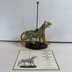 Franklin Mint Treasury of Carousel Art Tiger Porcelain Figurine 1988 - Picture 1 of 12