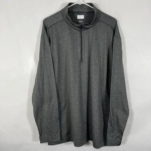 Greg Norman 1/4 Zip Golf Pullover Mens XXL 2XL Gray Heathered Performance Jacket - Picture 1 of 12