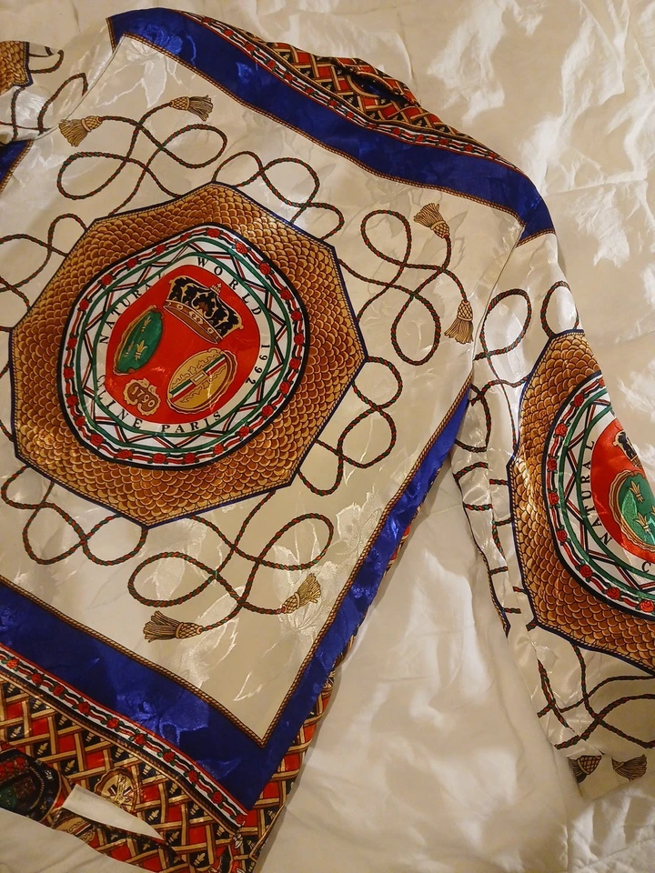 Blazer Vintage Años 90 Metro Alta Moda Natural World 1992 Celine Paris 18 Grande Foto 1 de 4