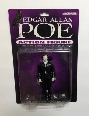 EDGAR ALLEN POE 2004 ACCESORIOS FIGURA DE ACCIÓN CUERVO SELLADO NUEVO Foto 1 de 2
