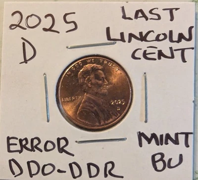 ⚜️⚜️2025 D Lincoln Penny DDO DDR Lovely Doubling Mint BU - Image 1 of 4