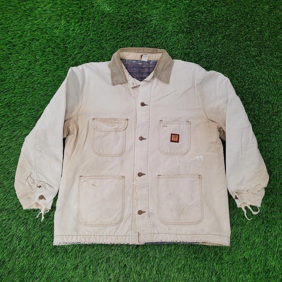 Chaqueta de Colección Big-Ben Chore Grande 26x28 Deshilachado Suelta EE. UU. AÑOS 70 80 Foto 1 de 4